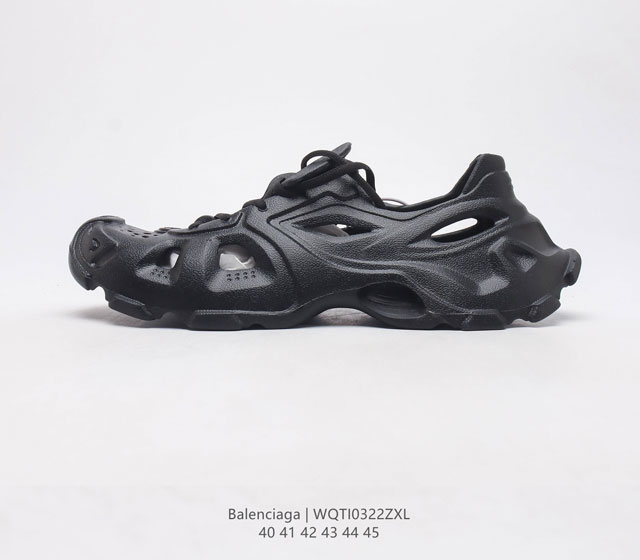 公司级Balenciaga AW22 HD Sneaker 巴黎世家 男士凉拖鞋 沙滩鞋 走秀新款洞洞鞋凉鞋 Size 40-45 编码 WQTI0322