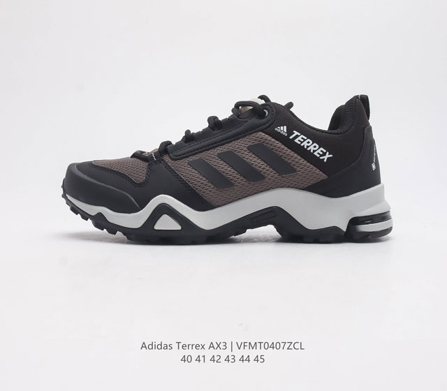 Adidas阿迪达斯官方TERREX AX3男子户外运动徒步登山鞋 这款adidas Terrex AX3徒步运动鞋 力求伴你探索和运动 登山 徒步 或者在山