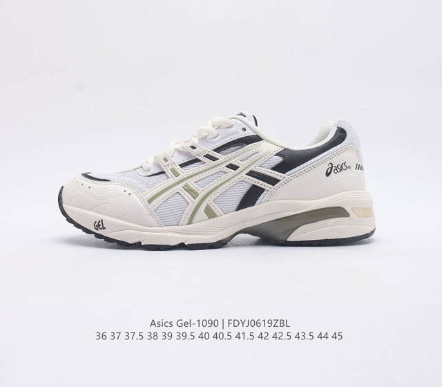 Asics亚瑟士Gel-1090 复古休闲运动跑鞋耐磨防滑时尚运动跑步鞋 该鞋款相较于Gel-1090鞋款 主要是改变了材质方面的构成 皮革 网眼织物