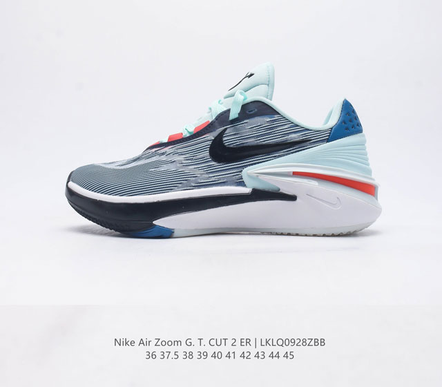 Nike Air Zoom G T Cut 2 Ep耐克新款实战系列篮球鞋 全掌react Zoom Strobel 后跟zoom 离地面更近的设计提供更快的反