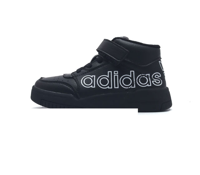 童鞋 阿迪达斯 Adidas Drop Step Shoes 中帮厚底增高老爹鞋儿童运动鞋 经典板鞋运动鞋 魔术贴 三叶草新款 校园休闲运动板鞋 Adidas